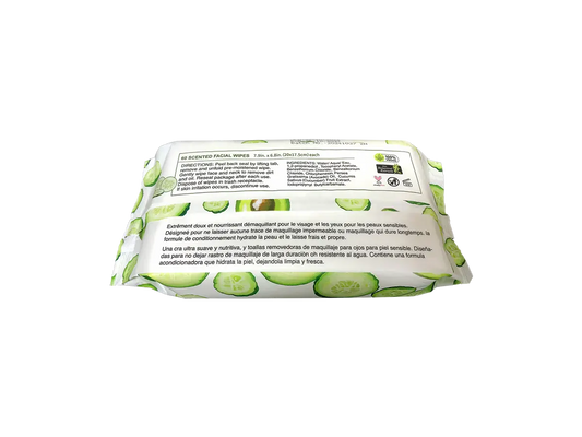Makeup Wipes 60 sheets - Avocado and Cucumber viaGlamour