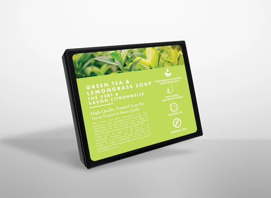 Soap - All Natural - Green Tea & Lemongrass viaGlamour