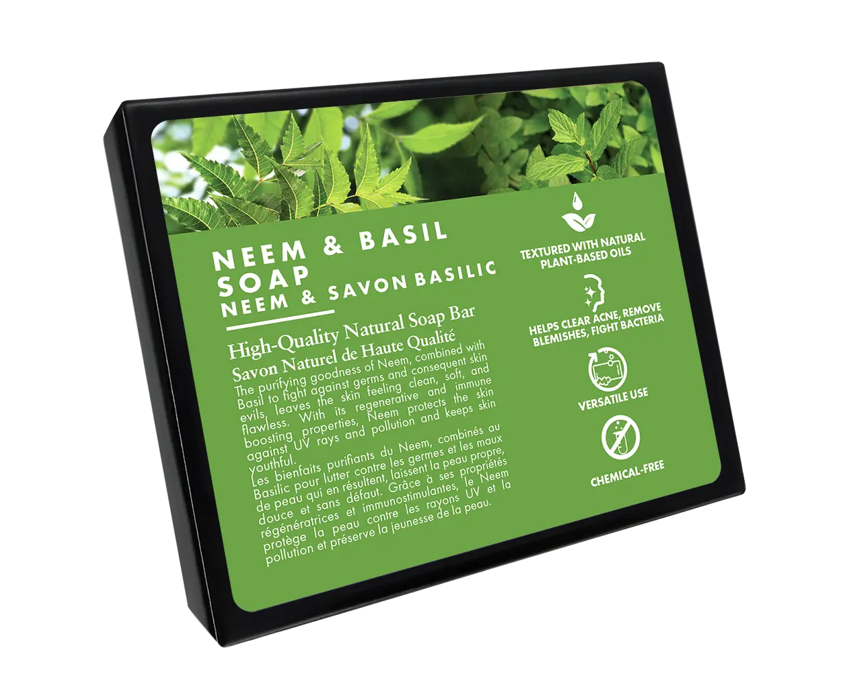 Soap - All Natural - Neem & Basil viaGlamour