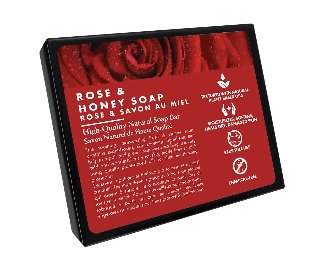 Soap - All Natural - Rose & Honey viaGlamour
