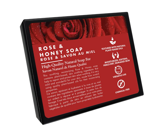 Soap - All Natural - Rose & Honey viaGlamour