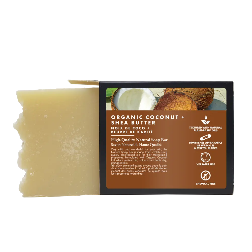 Soap - All Natural - Organic Coconut & Shea Butter viaGlamour